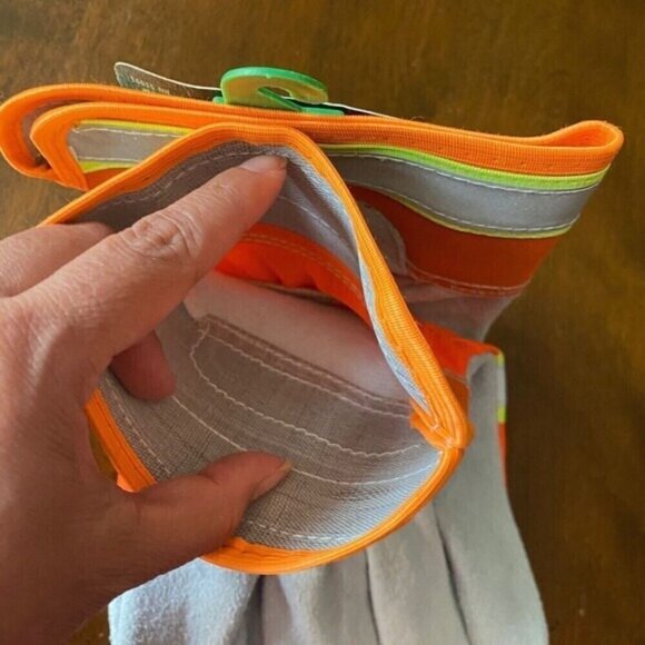 Wells Lamont Men's Hi-Visibility Construction Leather Palm Safety Work Gloves XL - Picture 15 of 16